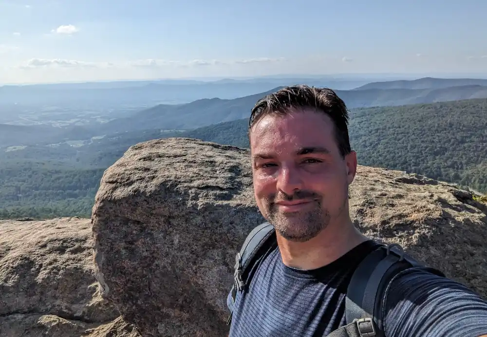 Me at Marys Rock in the Shenandoah Mountains