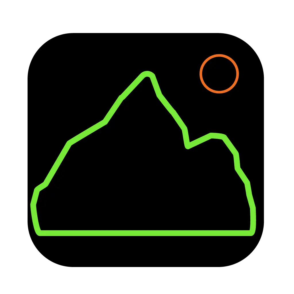 Single mountain peak optimized for small favicon sizes